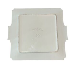 LENOX large Butler's Pantry Square 14.5" Cake Plate by serving piece CRAZING